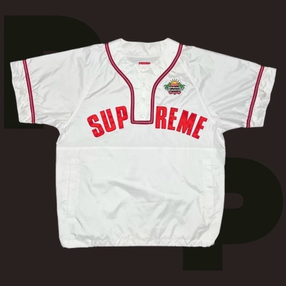 Supreme Snap-Off Sleeve L/S Baseball Top (Large) - Picture 2 of 4